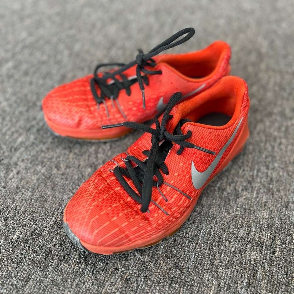 Nike youth KD Kevin Durant orange low top basketball Sneakers